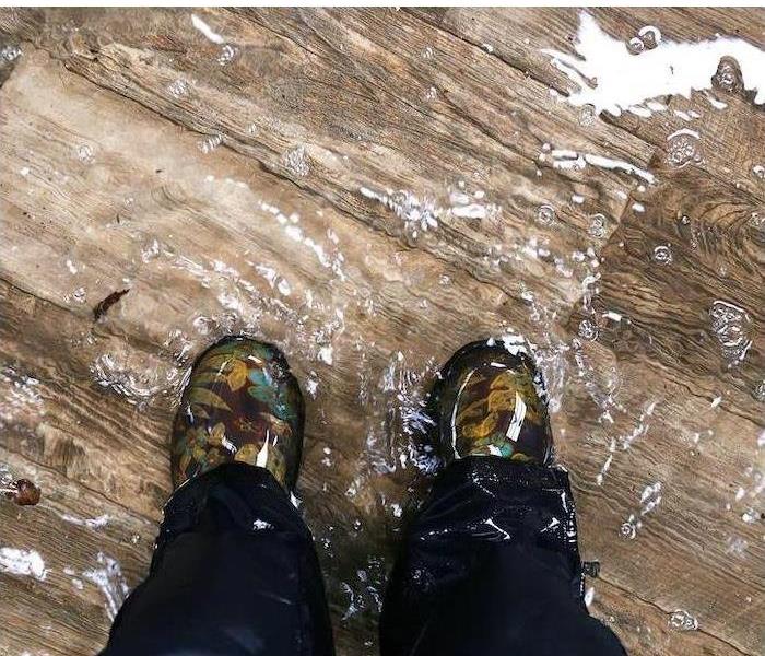 Flood Water On Feet